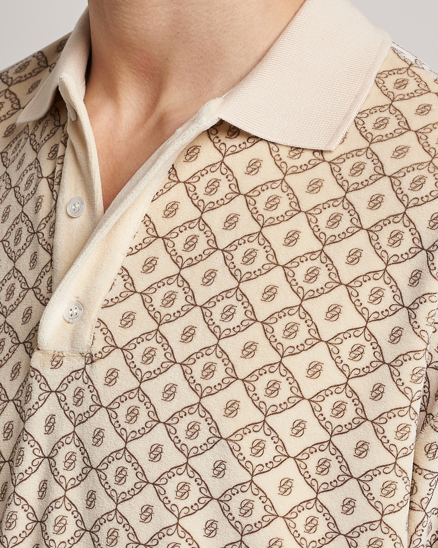 Herre | Polotrøjer | Drôle de Monsieur | Monogram Terry Polo Off White