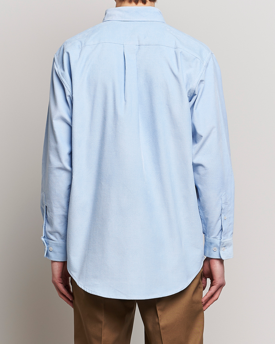 Herre | Skjorter | Drôle de Monsieur | Fleur Corduroy Shirt Light Blue
