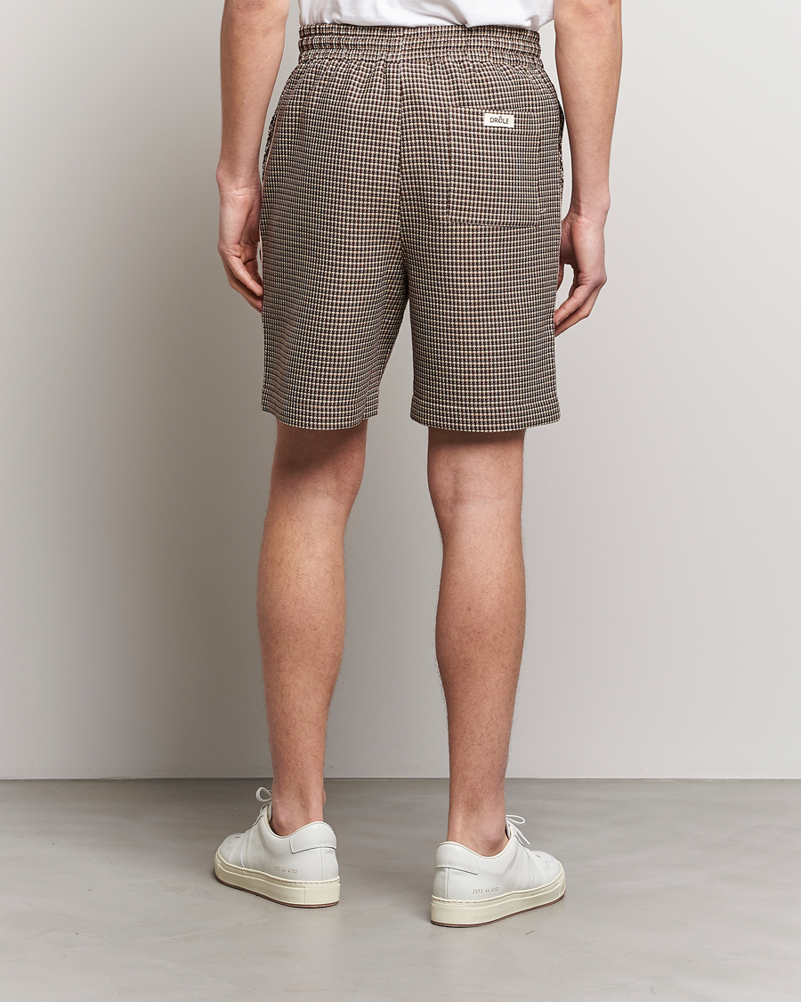 Herre | Shorts | Drôle de Monsieur | Jacquard Drawstring Shorts Brown