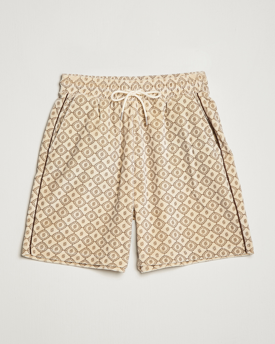 Herre | Shorts | Drôle de Monsieur | Monogram Terry Shorts Off White