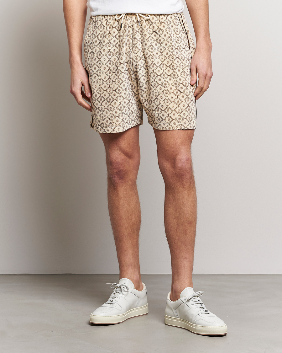 Herre | Drawstringshorts | Drôle de Monsieur | Monogram Terry Shorts Off White