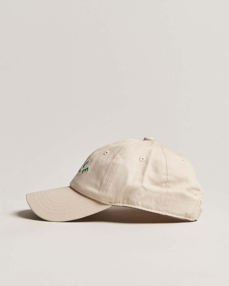 Herre | Drôle de Monsieur Fleur Baseball Cap Beige | Drôle de Monsieur | Fleur Baseball Cap Beige