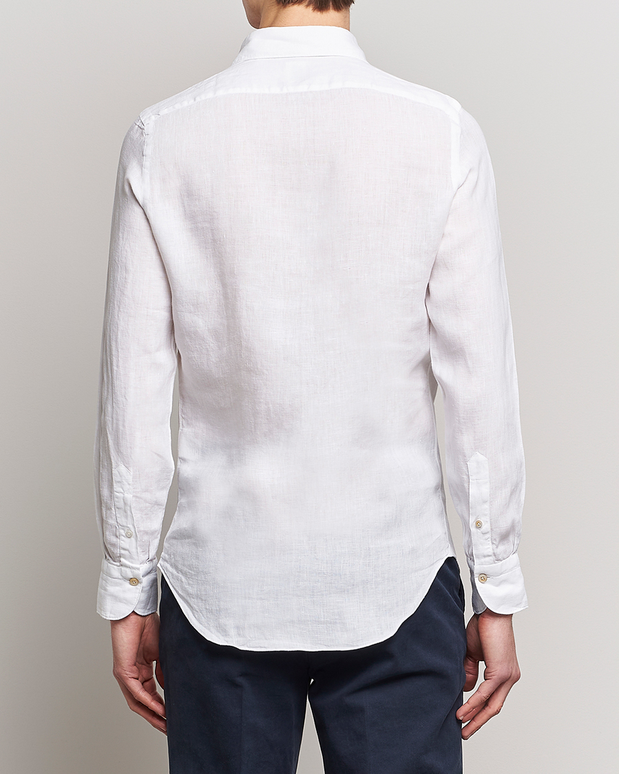 Herre | Skjorter | Finamore Napoli | Tokyo Slim Linen Shirt White
