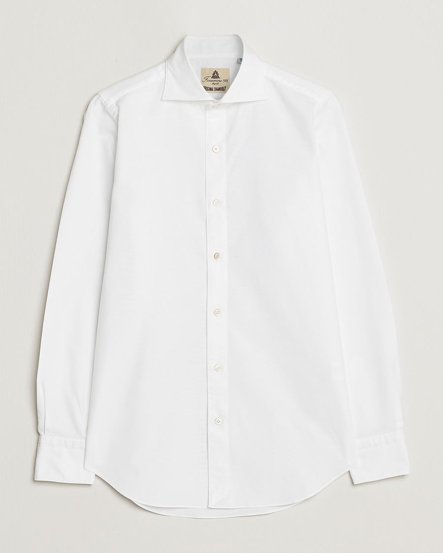 Herre | Skjorter | Finamore Napoli | Tokyo Slim Chambray Shirt White