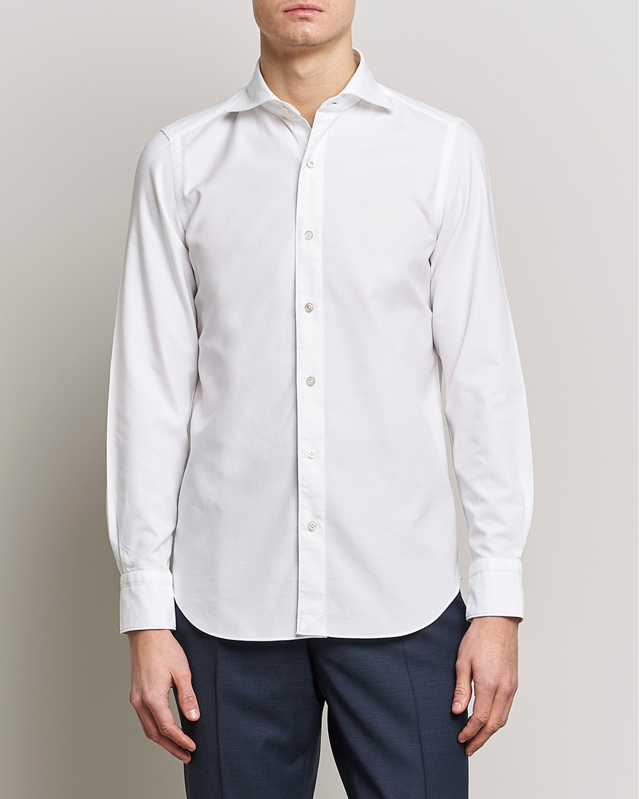 Herre | Finamore Napoli | Finamore Napoli | Tokyo Slim Chambray Shirt White