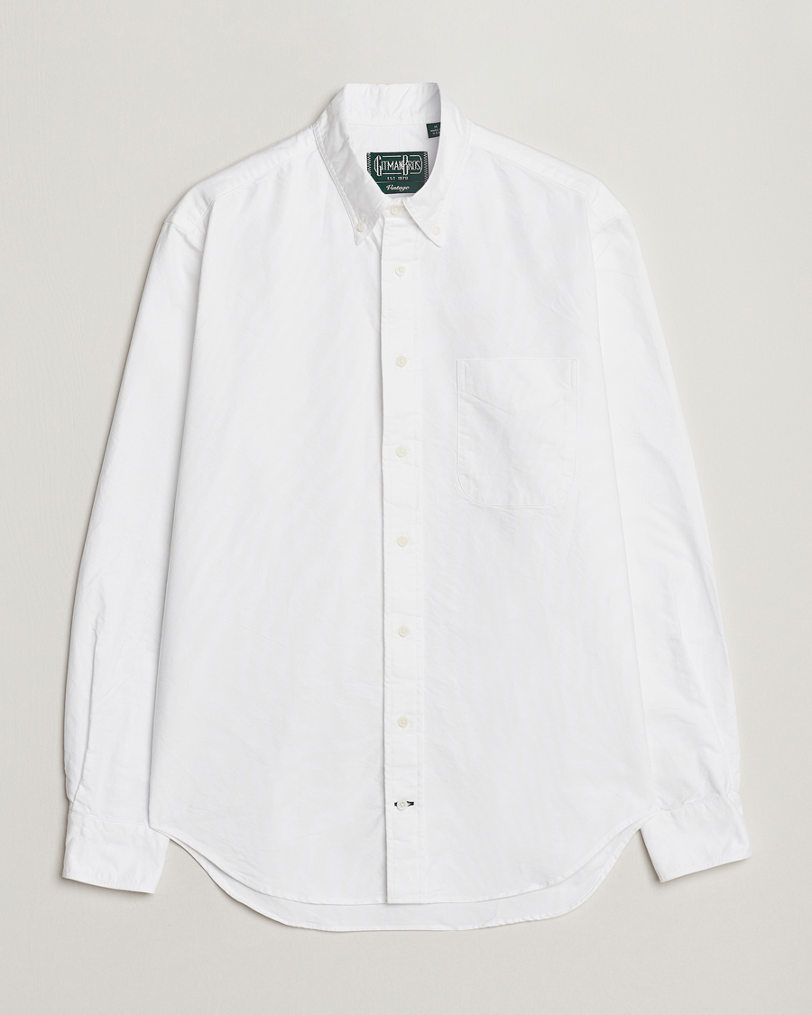 Herre | Skjorter | Gitman Vintage | Button Down Oxford Shirt White