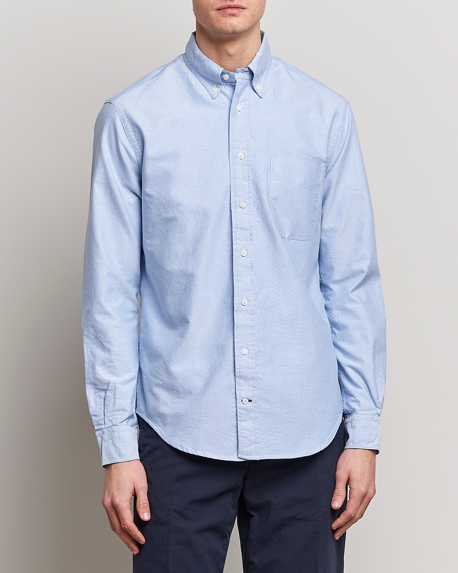 Herre | Oxfordskjorter | Gitman Vintage | Button Down Oxford Shirt Light Blue