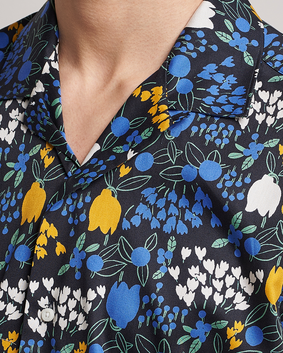 Herre | Skjorter | Gitman Vintage | Tulip Fields Camp Shirt Blue