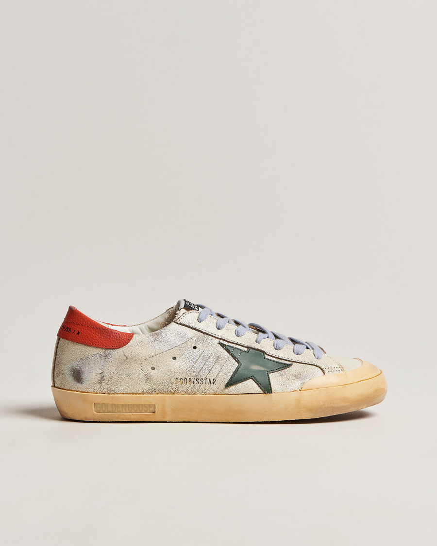 Herre | Golden Goose Deluxe Brand Super-Star Sneakers White/Orange | Golden Goose | Deluxe Brand Super-Star Sneakers White/Orange