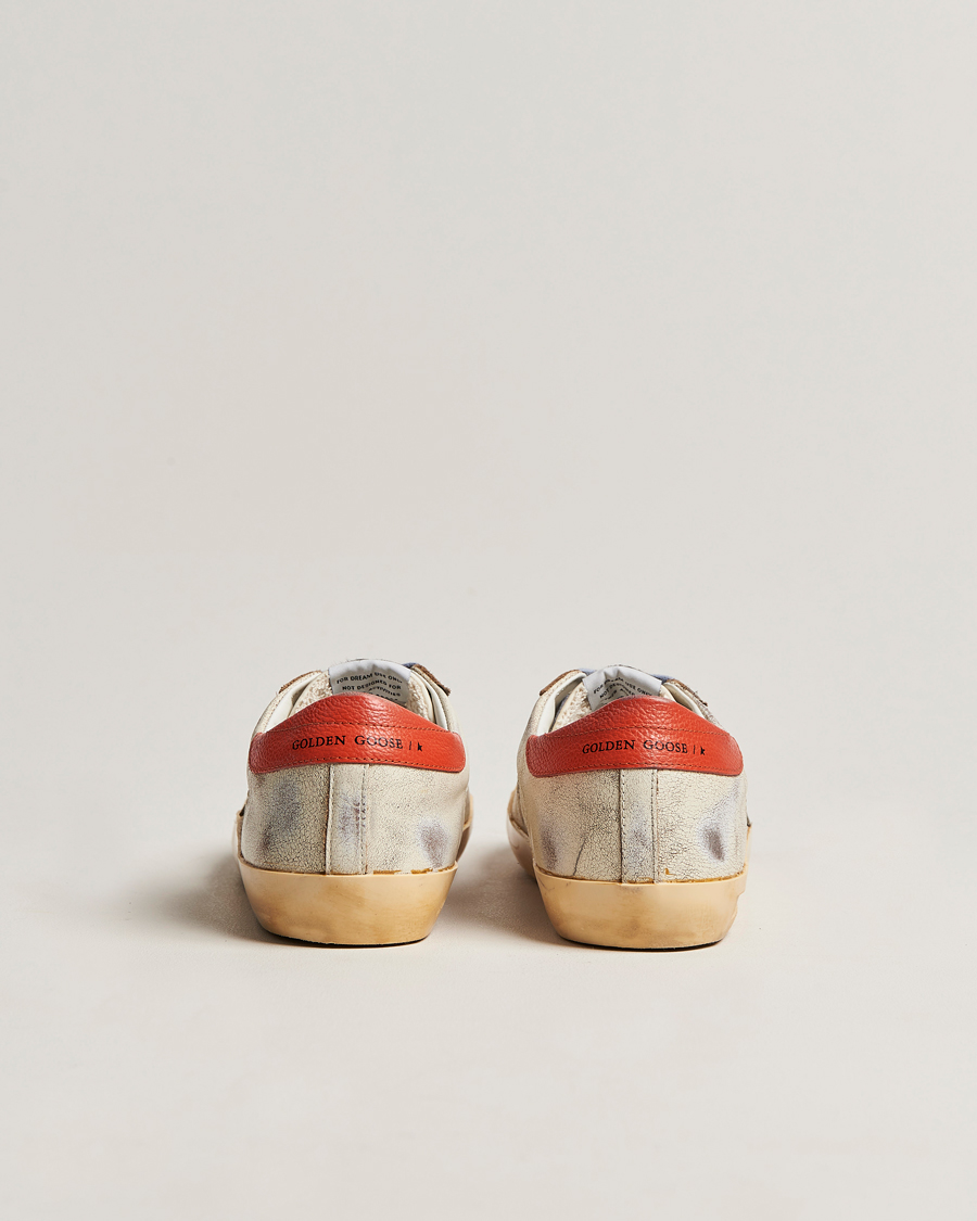 Herre | Golden Goose Deluxe Brand Super-Star Sneakers White/Orange | Golden Goose | Deluxe Brand Super-Star Sneakers White/Orange