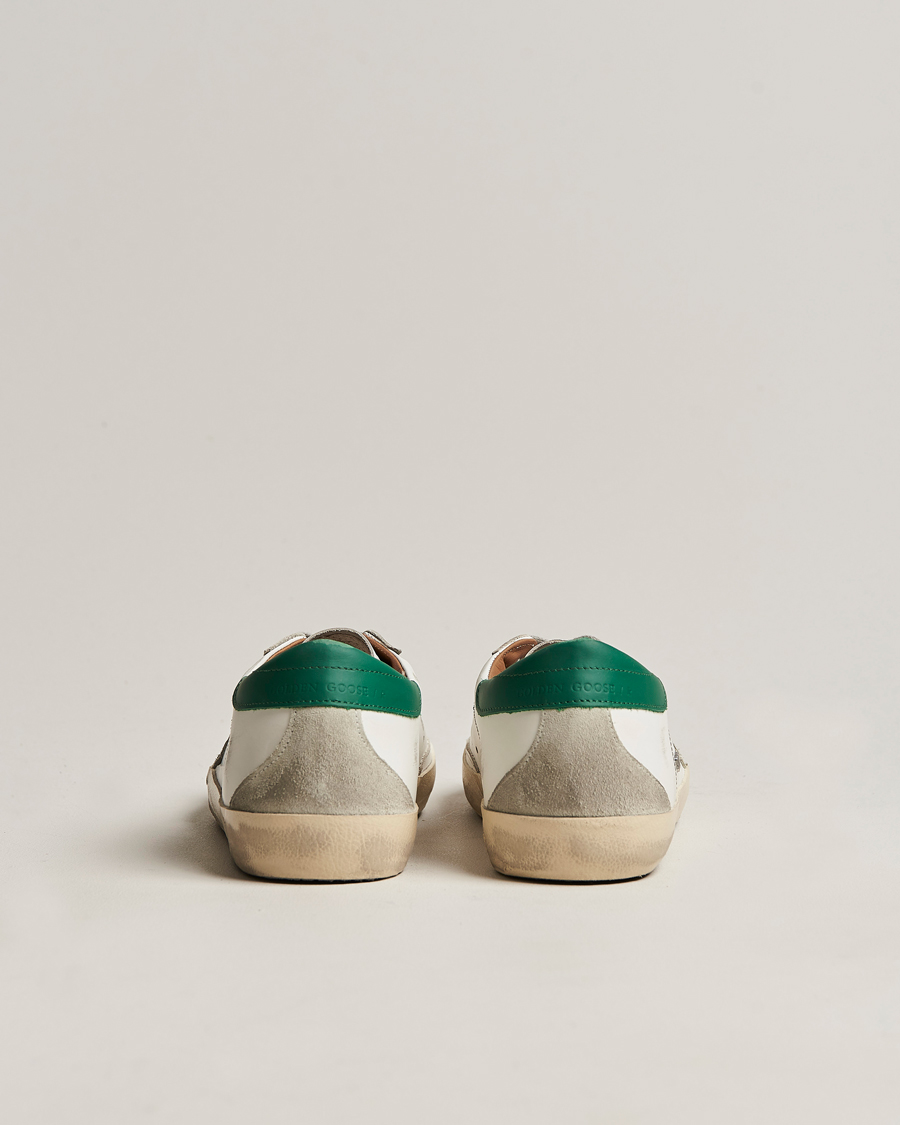 Herre | Golden Goose Deluxe Brand Super-Star Sneakers White/Green | Golden Goose | Deluxe Brand Super-Star Sneakers White/Green