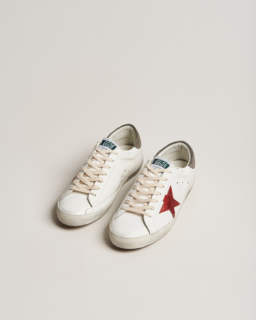 Herre | Hvide sneakers | Golden Goose Deluxe Brand | Super-Star Sneakers White/Red