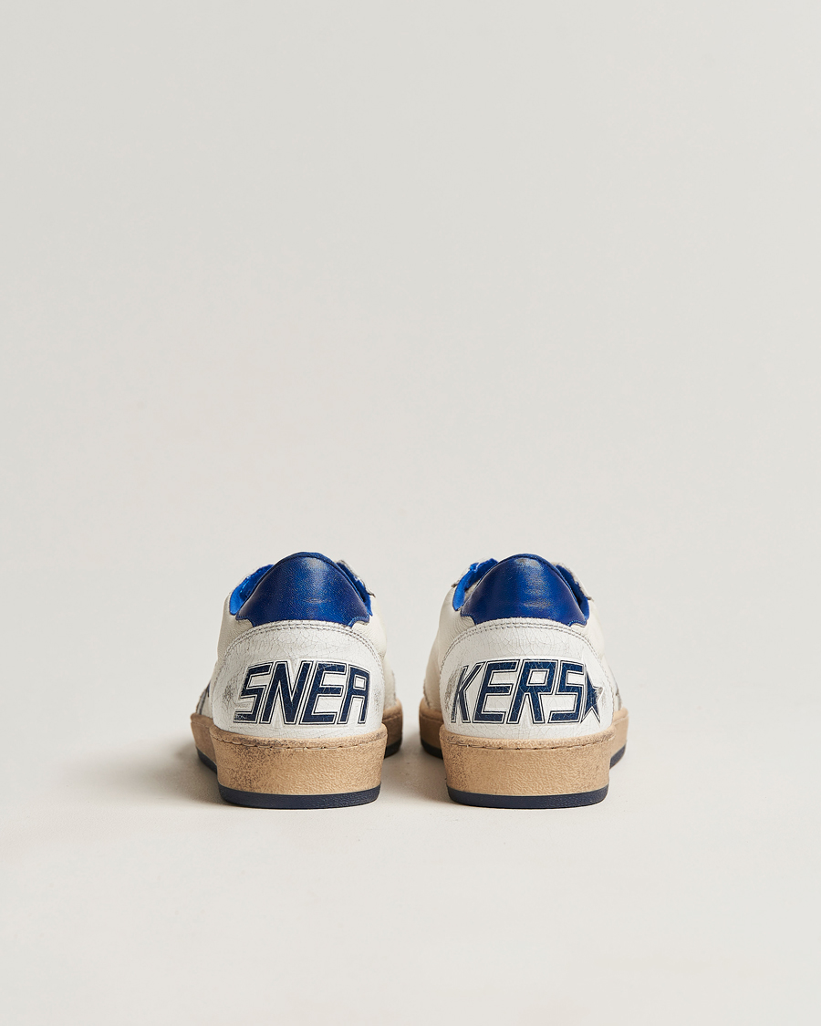 Herre | Golden Goose Deluxe Brand Ball Star Sneakers White/Blue | Golden Goose | Deluxe Brand Ball Star Sneakers White/Blue