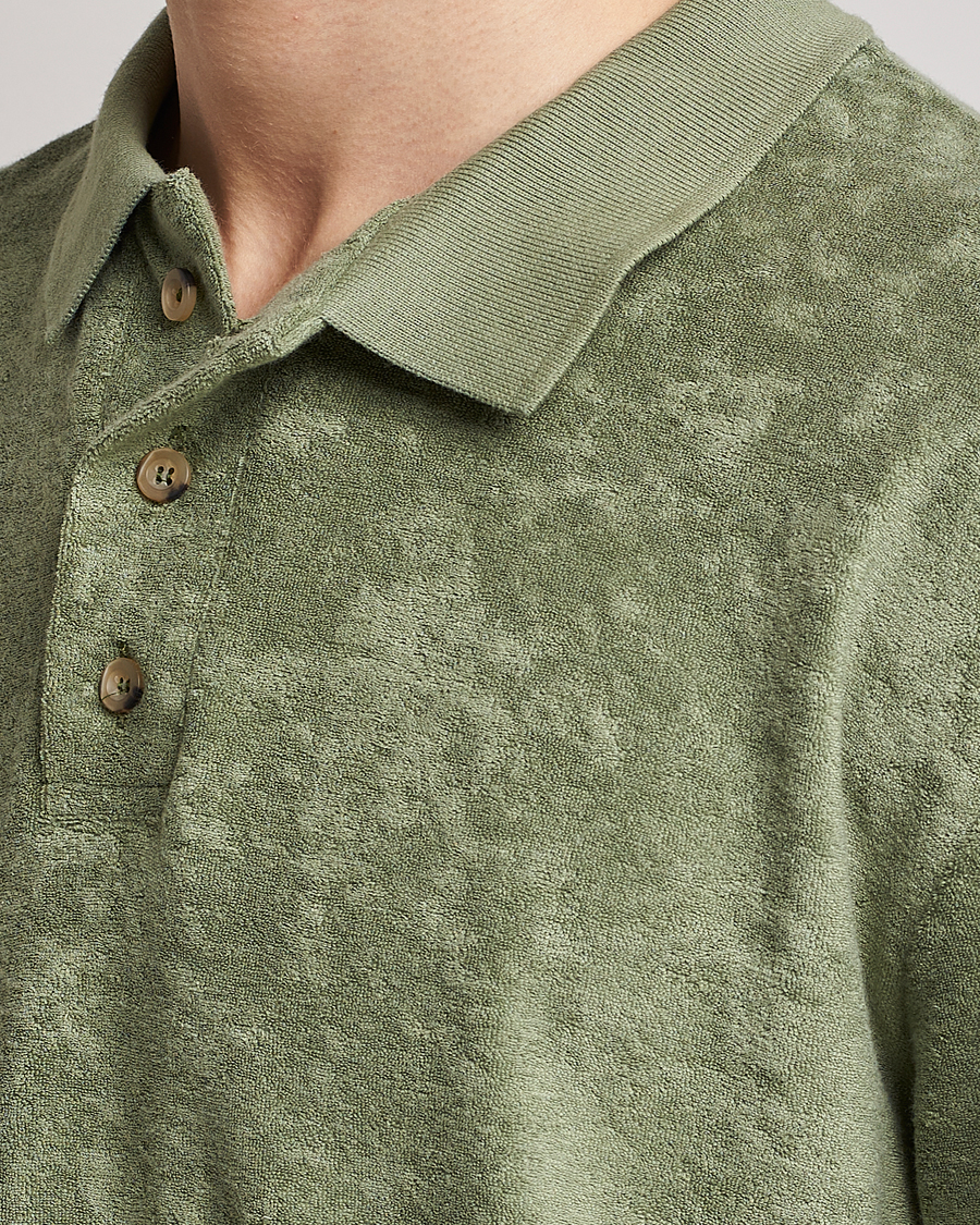 Herre | Trøjer | Howlin' | Long Sleeve Terry Polo Agave