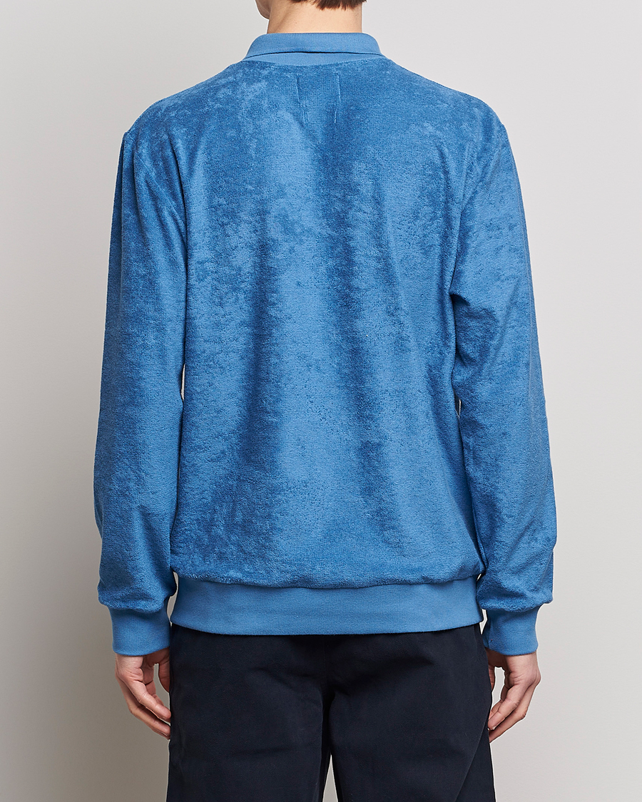 Herre | Trøjer | Howlin' | Long Sleeve Terry Polo Summer Blue