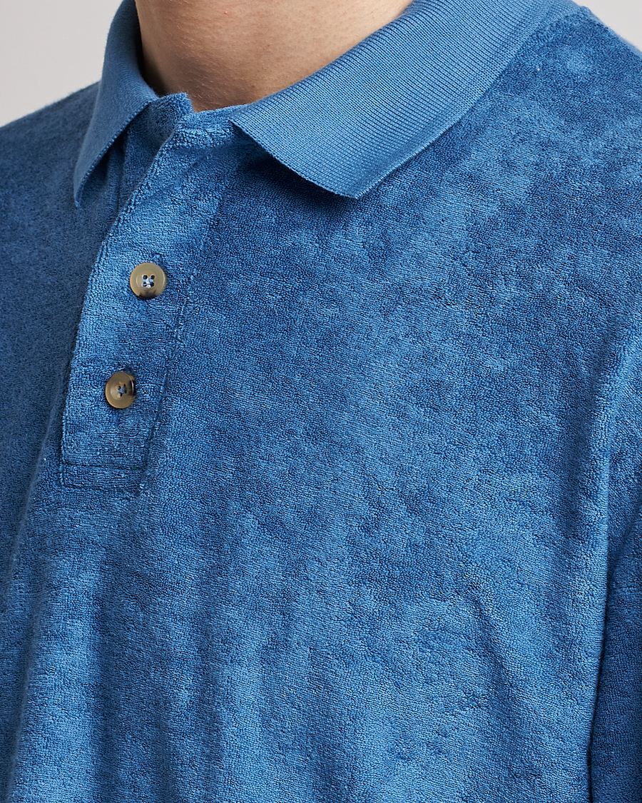 Herre | Trøjer | Howlin' | Long Sleeve Terry Polo Summer Blue