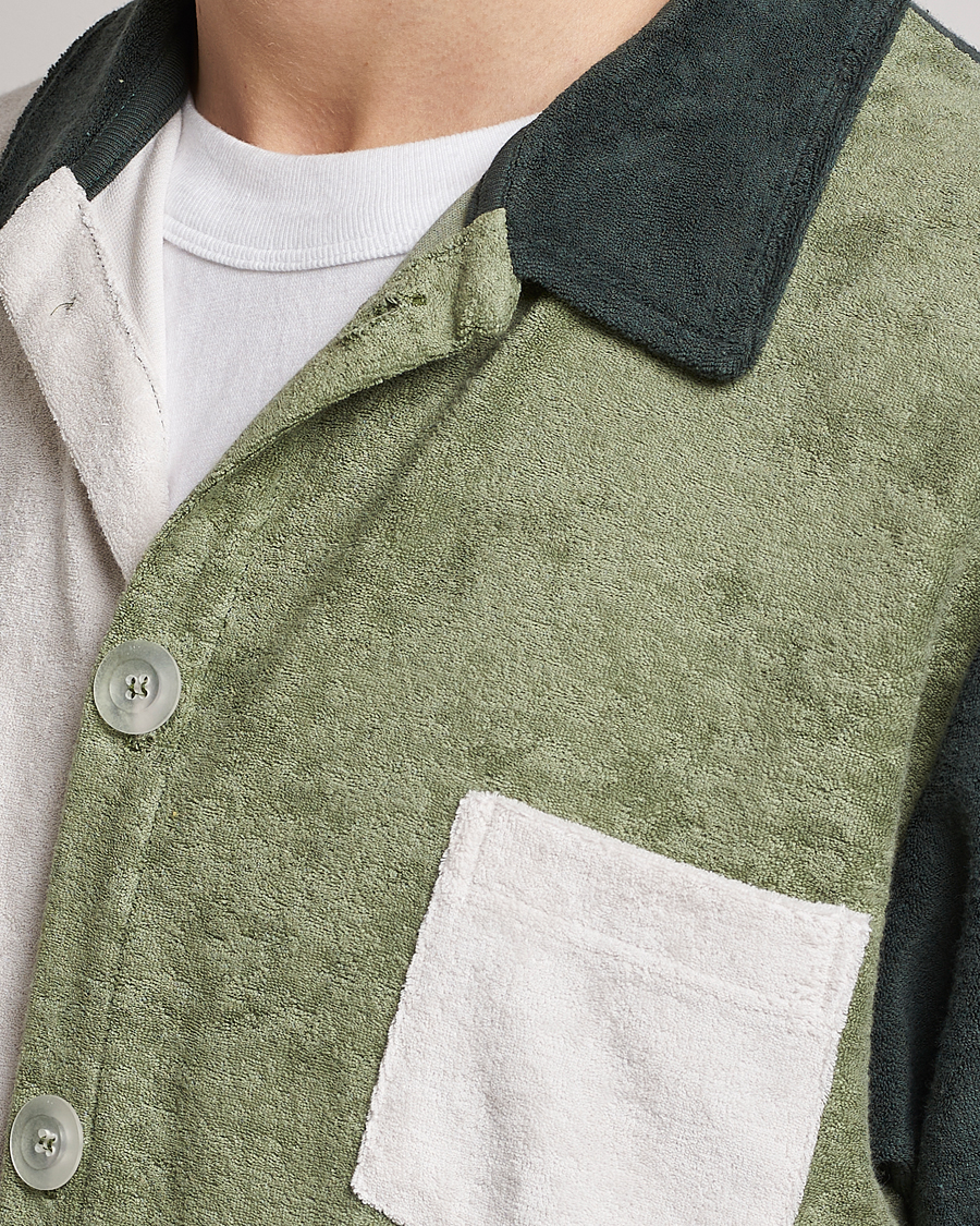 Herre | Skjorter | Howlin' | Short Sleeve Color Block Terry Shirt Agave