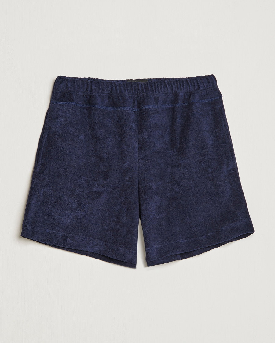 Herre | Shorts | Howlin' | Cotton Blend Terry Shorts Navy