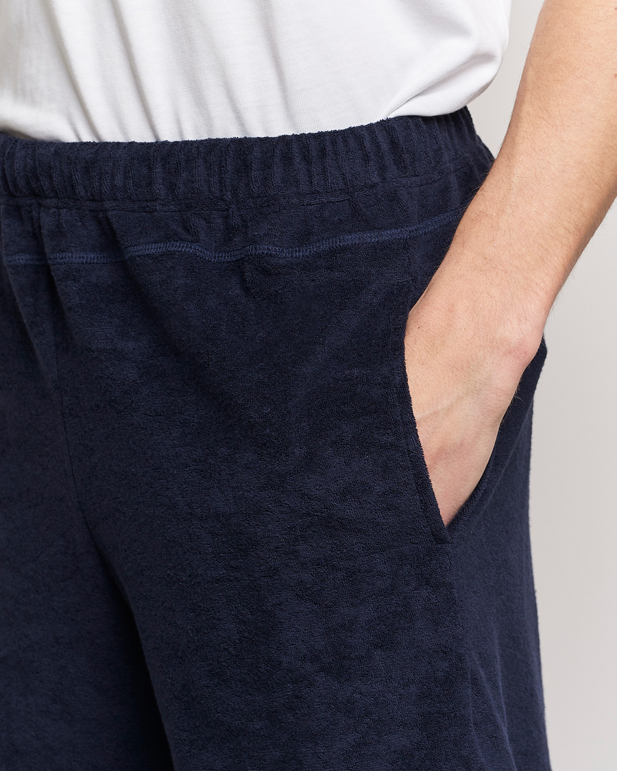 Herre | Shorts | Howlin' | Cotton Blend Terry Shorts Navy