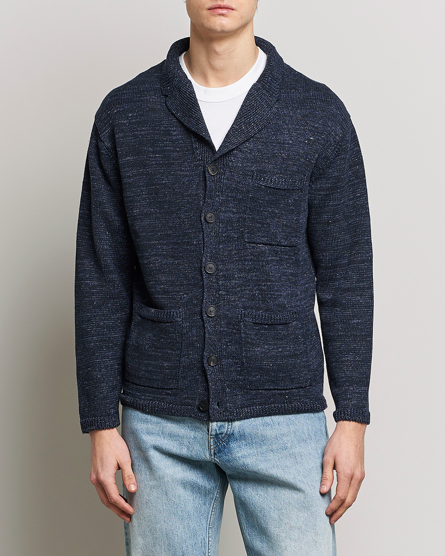 Herre | Trøjer | Inis Meáin | Washed Linen Pub Jacket Seal