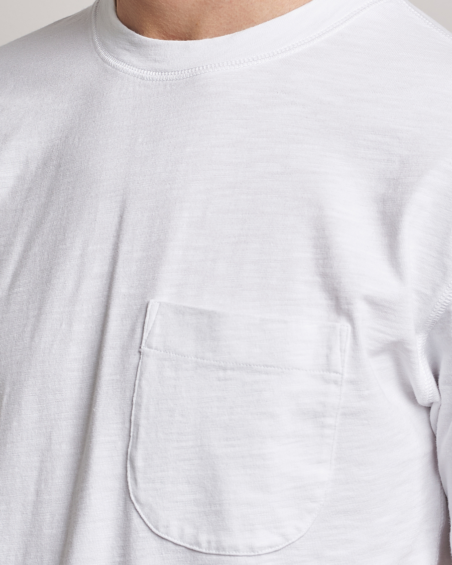 Herre | T-Shirts | Drake's | Cotton Pocket T-Shirt White