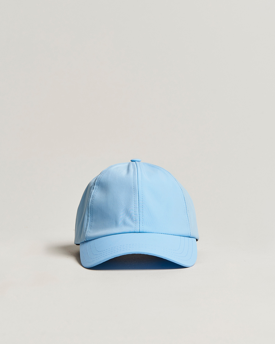 Herre | Mackintosh Tipping Baseball Cap Sky Blue | Mackintosh | Tipping Baseball Cap Sky Blue