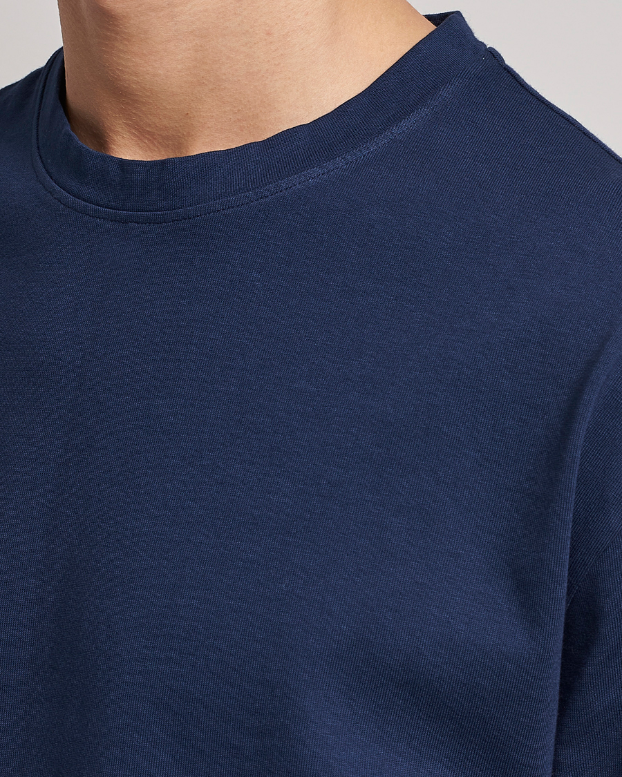 Herre | T-Shirts | Massimo Alba | Nevis Short Sleeve T-Shirt Navy