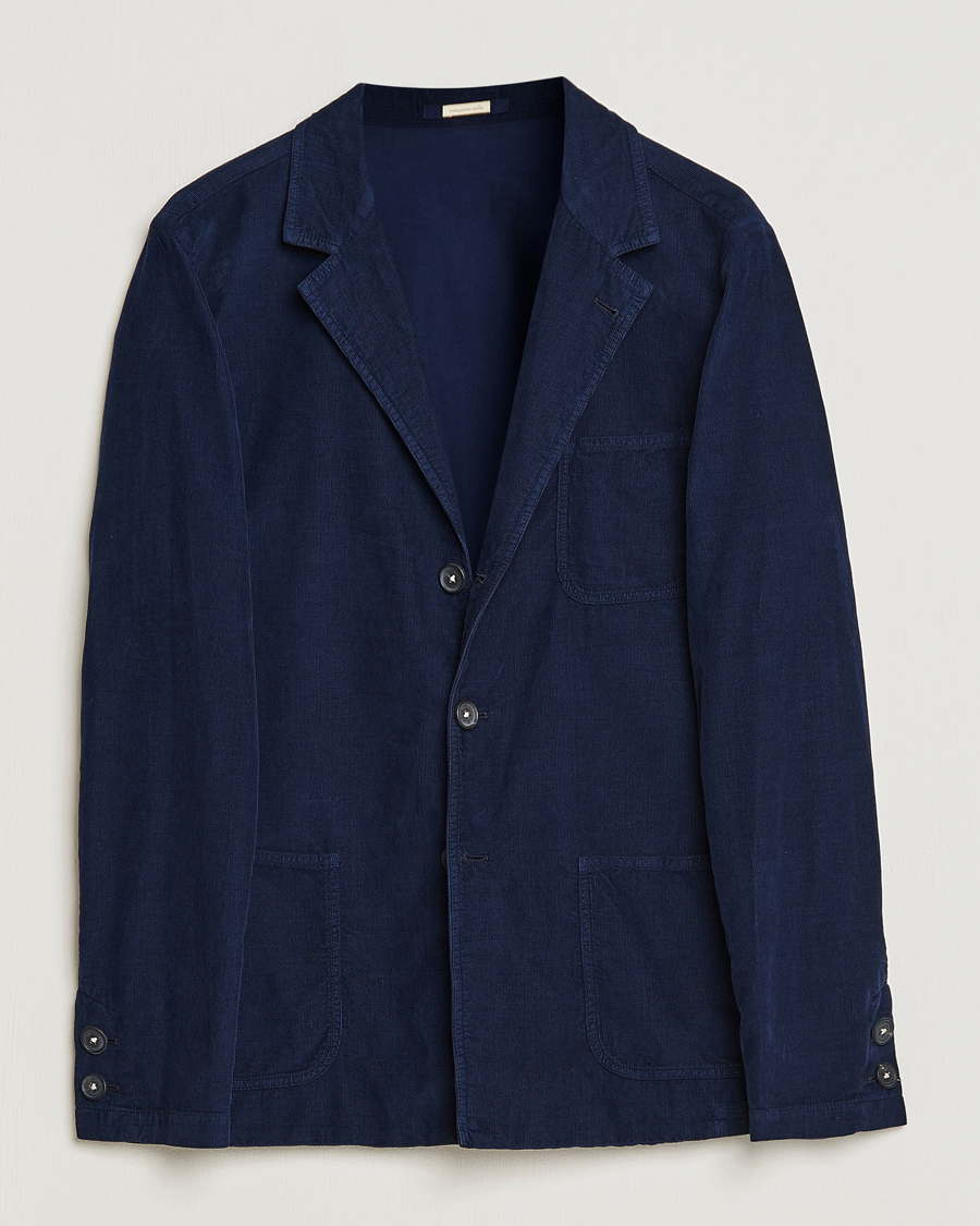 Herre | Blazere & jakker | Massimo Alba | Baglietto Baby Corduroy Jacket Navy