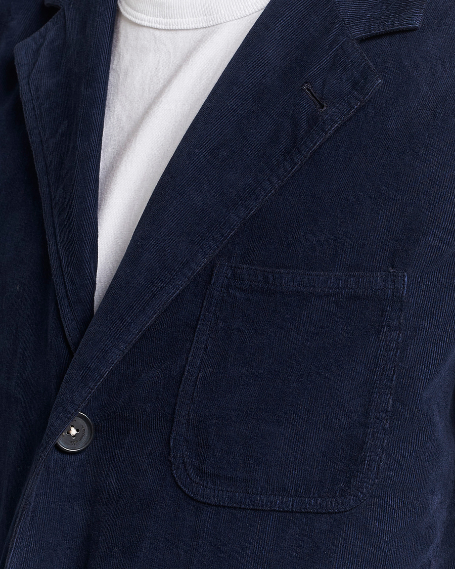 Herre | Blazere & jakker | Massimo Alba | Baglietto Baby Corduroy Jacket Navy