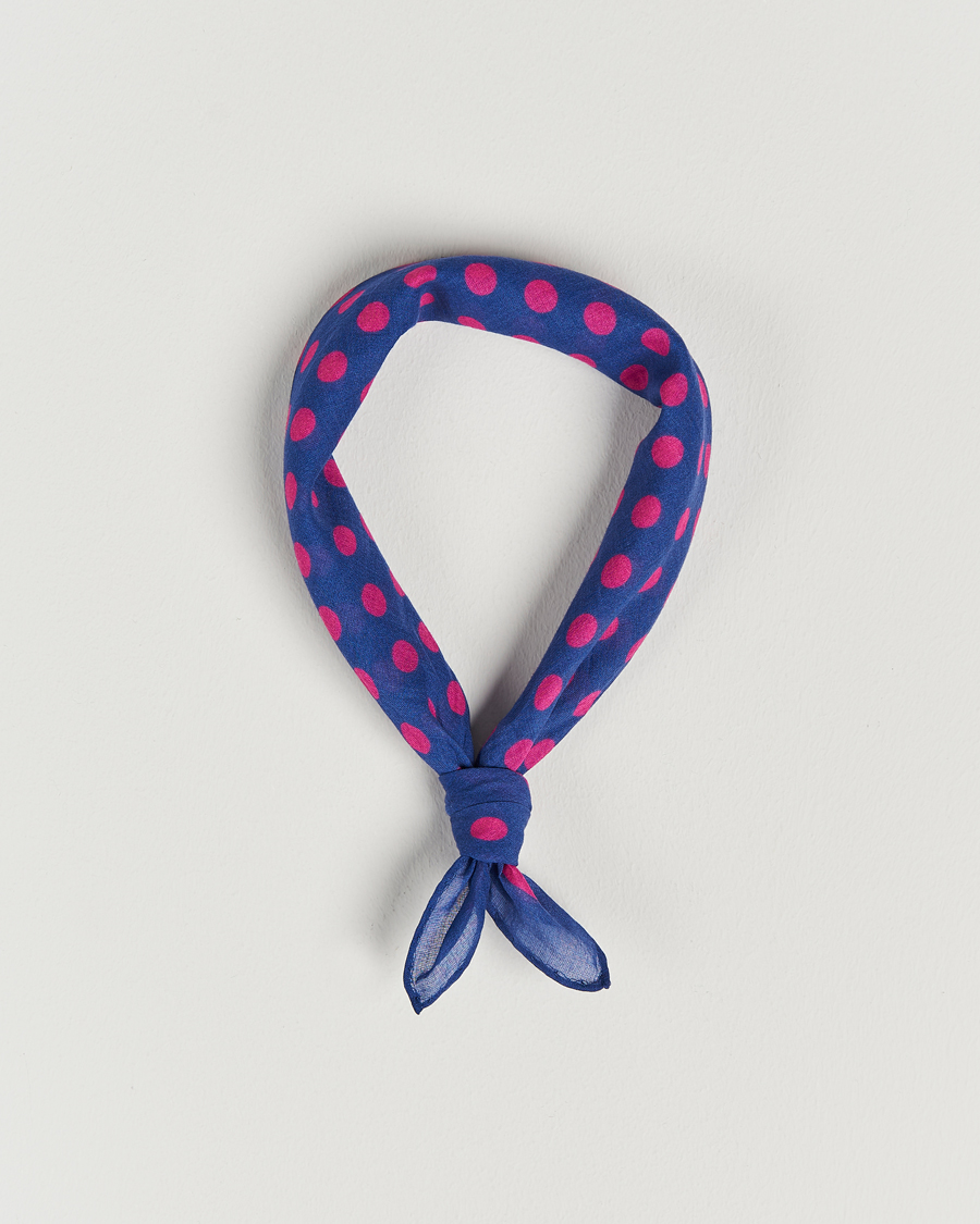 Herre | Massimo Alba Cotton Voile Bandana Blue Massaua | Massimo Alba | Cotton Voile Bandana Blue Massaua