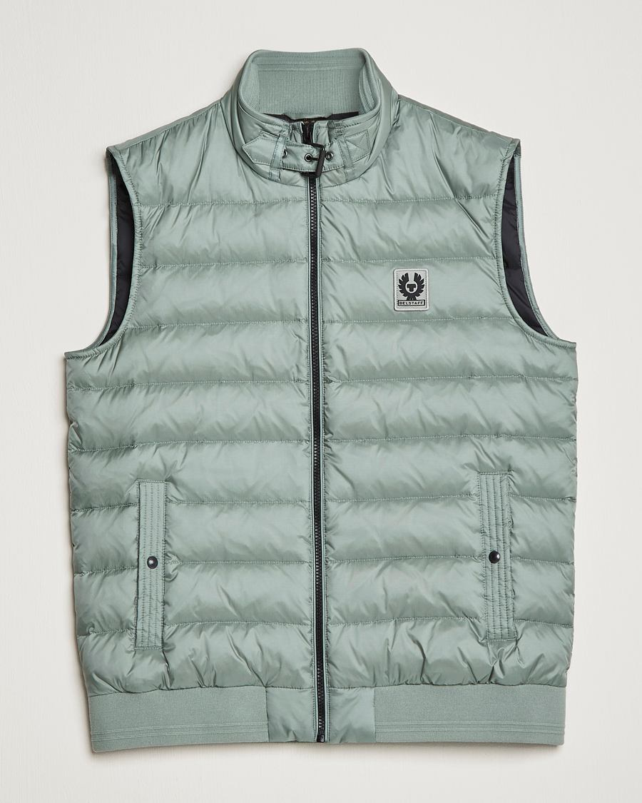 Herre | Veste | Belstaff | Circuit Padded Gilet Steel Green