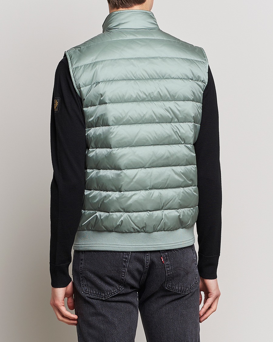 Herre | Veste | Belstaff | Circuit Padded Gilet Steel Green
