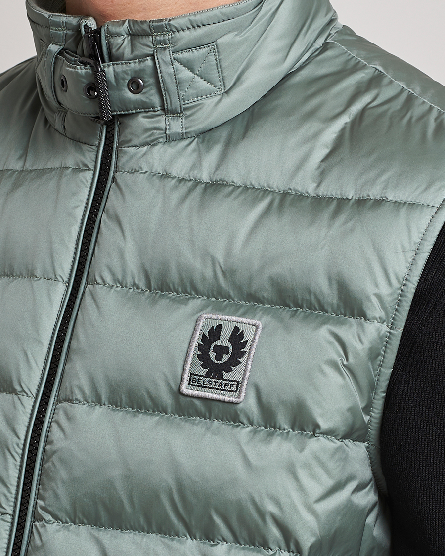 Herre | Veste | Belstaff | Circuit Padded Gilet Steel Green