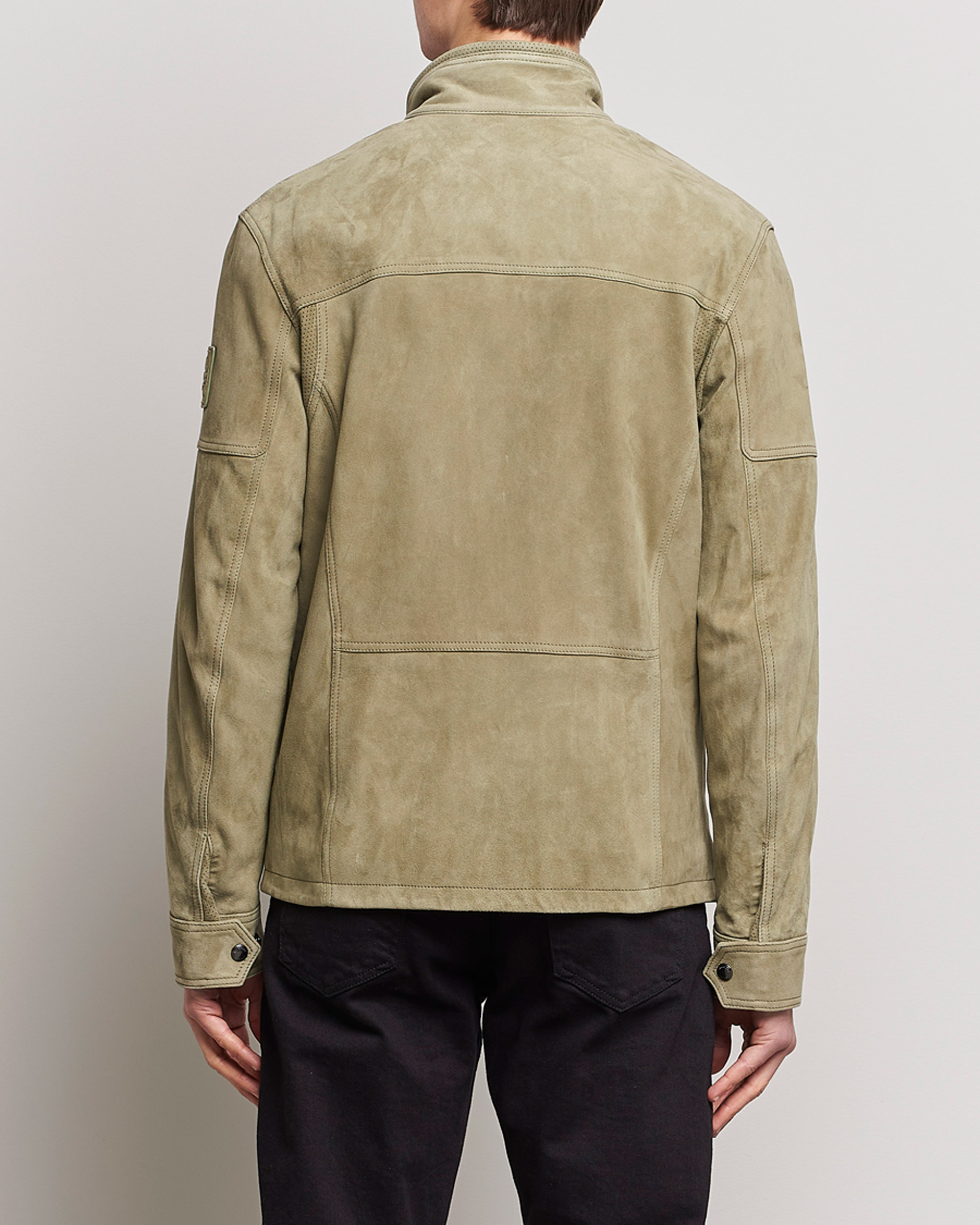 Herre | Jakker | Belstaff | Dene Suede Field Jacket Aloe