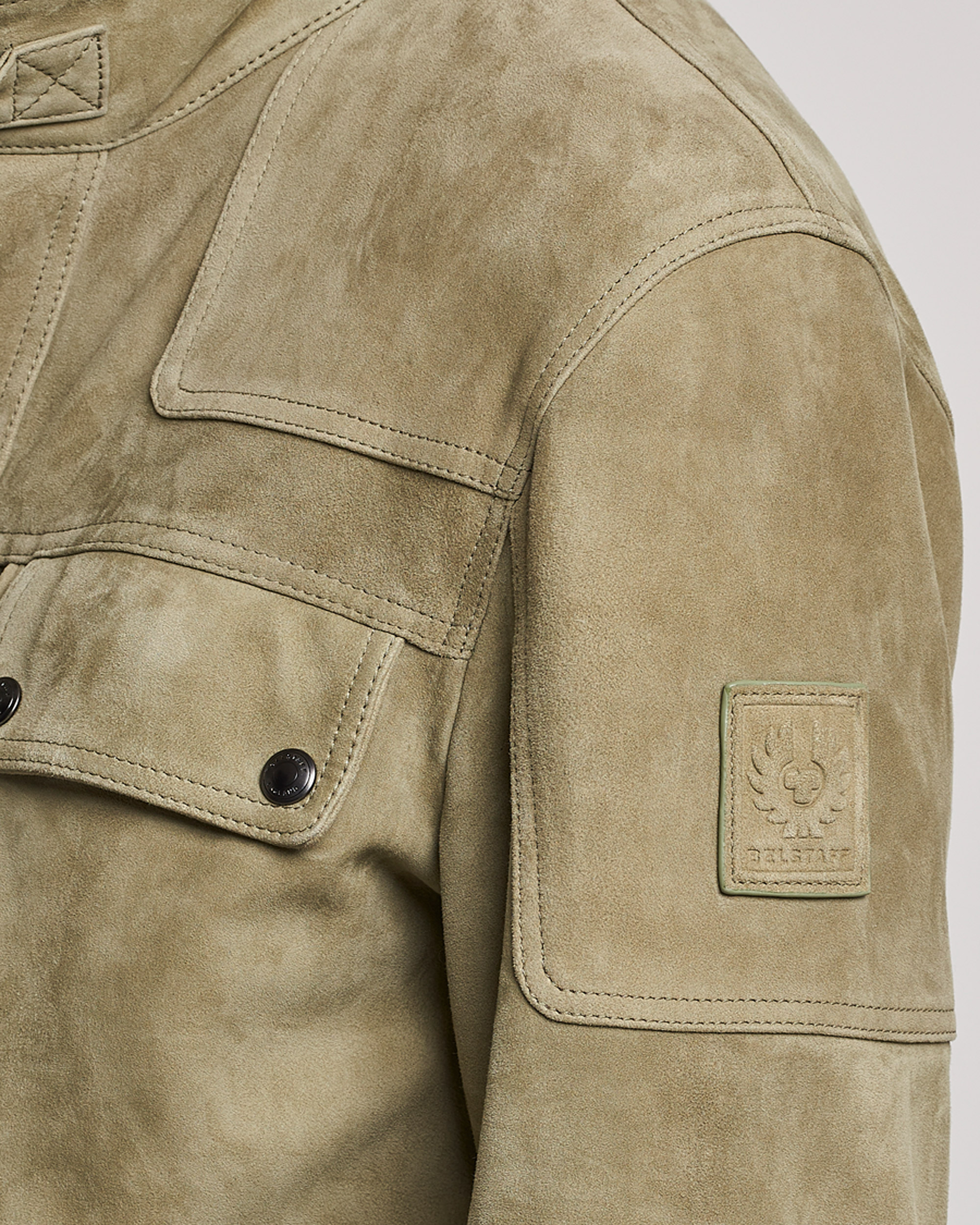 Herre | Jakker | Belstaff | Dene Suede Field Jacket Aloe