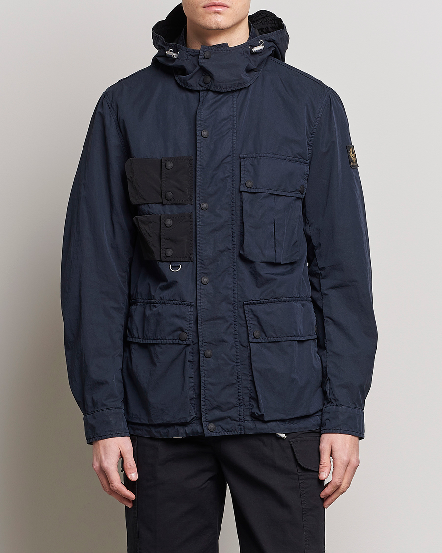 Herre | Field jackets | Belstaff | Deploy Cotton/Nylon Field Jacket Dark Ink/Black