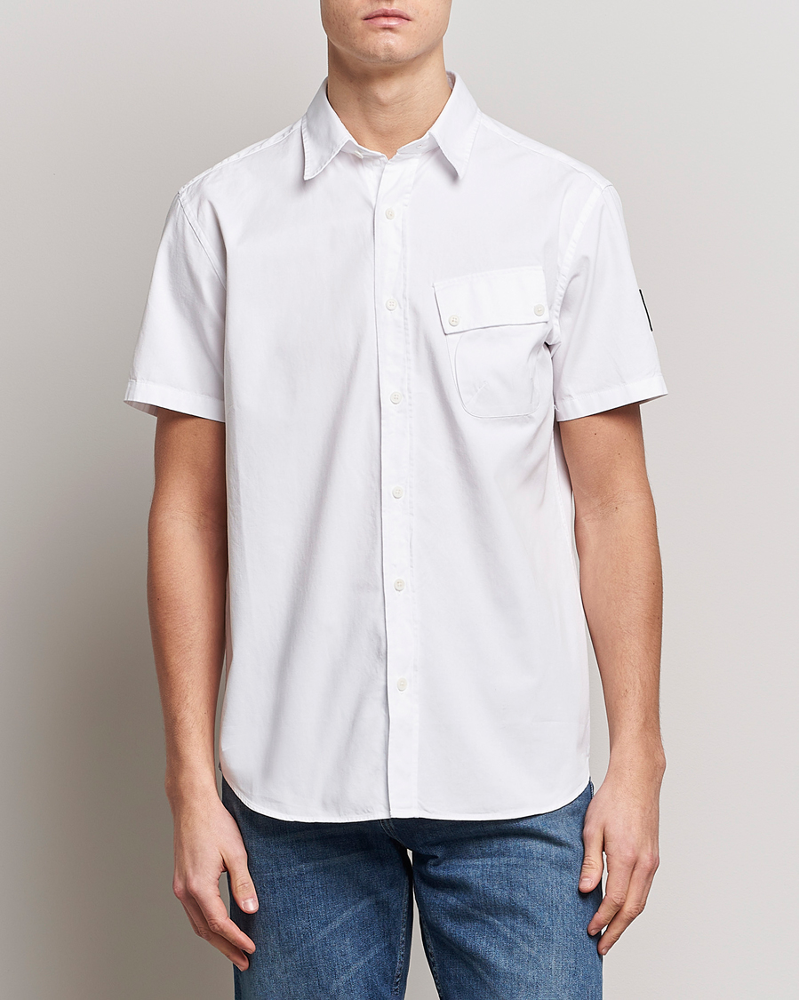 Herre | Skjorter | Belstaff | Short Sleeve Pitch Shirt White
