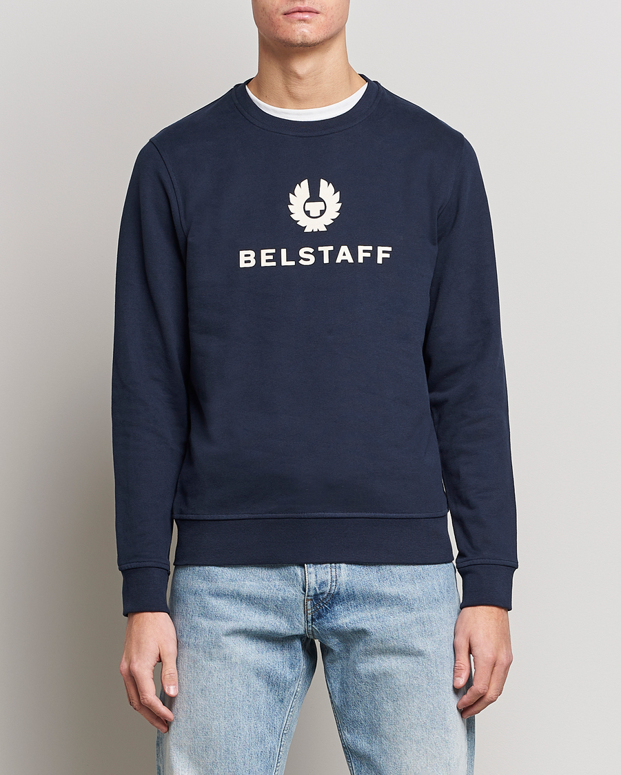 Herre | Trøjer | Belstaff | Signature Crewneck Dark Ink