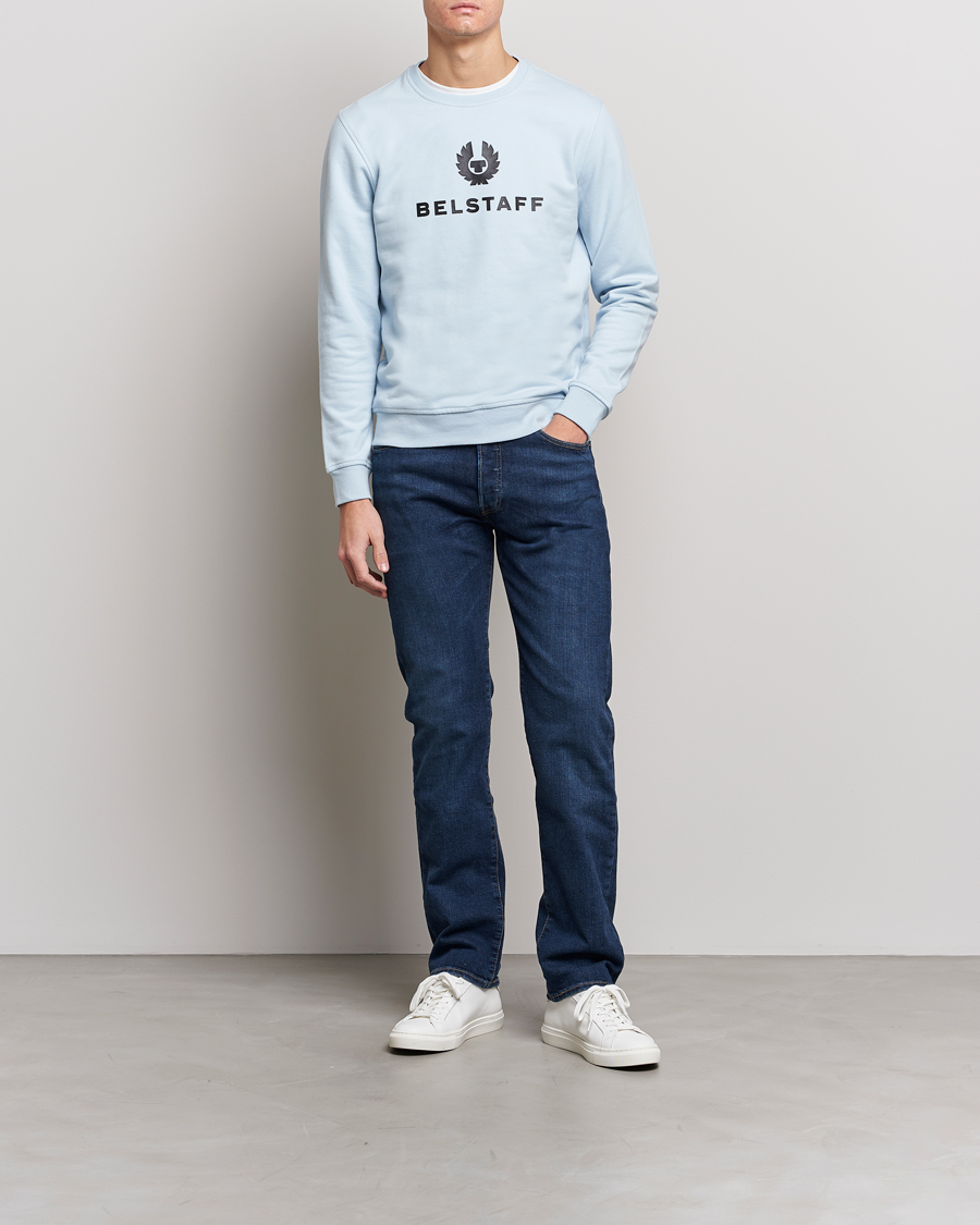 Herre | Trøjer | Belstaff | Signature Crewneck Sky Blue
