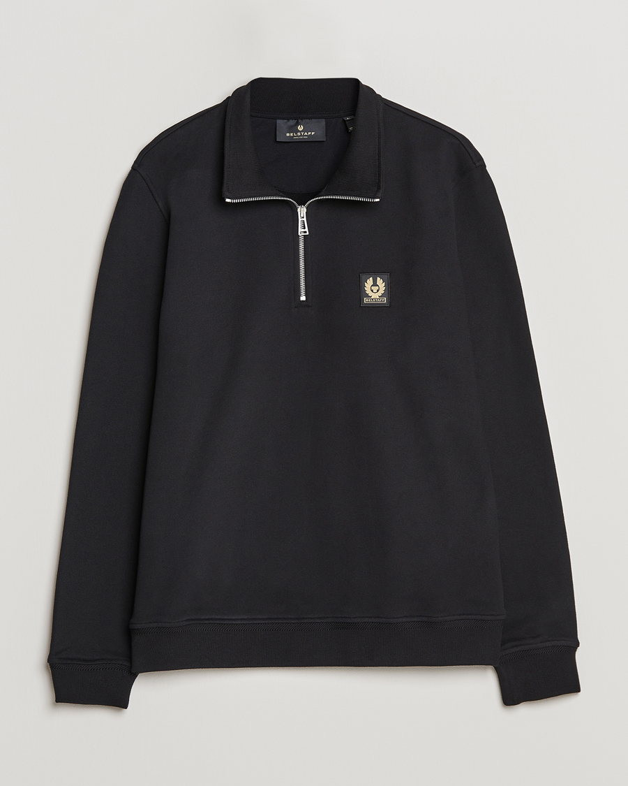 Herre | Trøjer | Belstaff | Signature Half Zip Sweatshirt Black