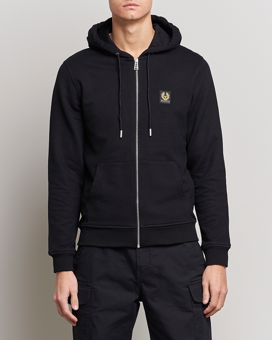 Herre |  | Belstaff | Full Zip Hoodie Black