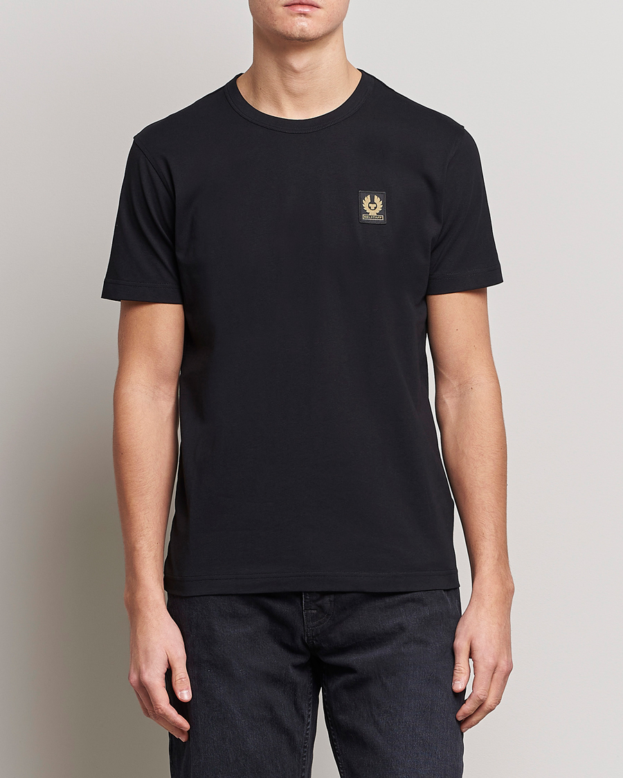 Herre | T-Shirts | Belstaff | Cotton Logo T-Shirt BLACK