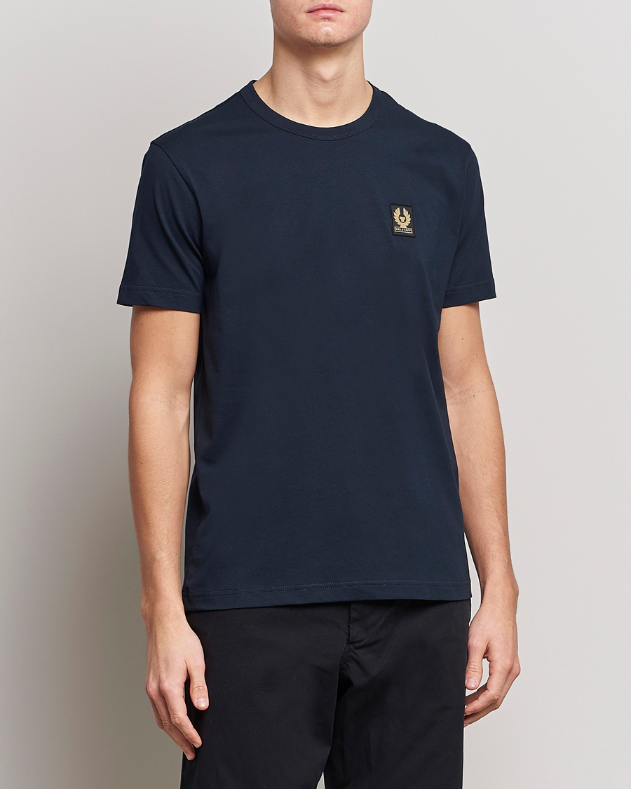 Herre | T-Shirts | Belstaff | Cotton Logo T-Shirt Dark Ink