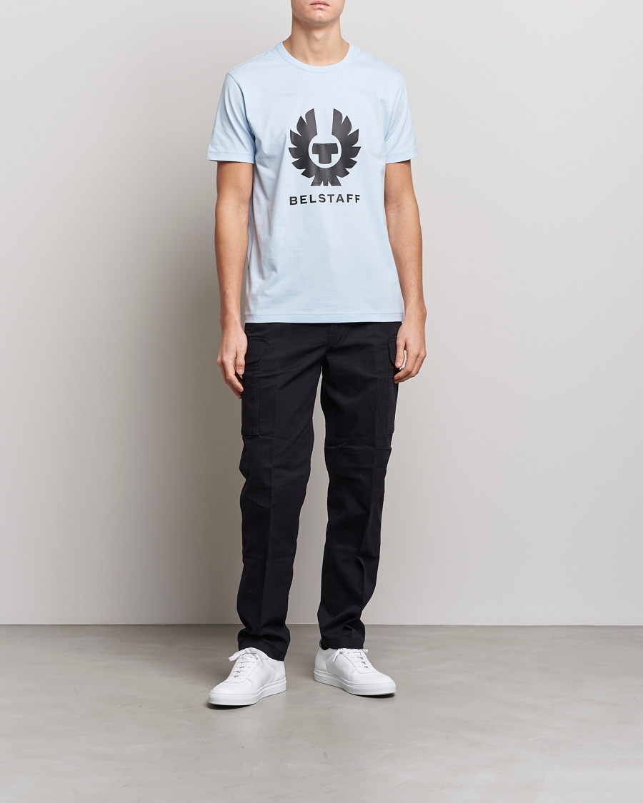 Herre | T-Shirts | Belstaff | Phoenix Logo T-Shirt Sky Blue