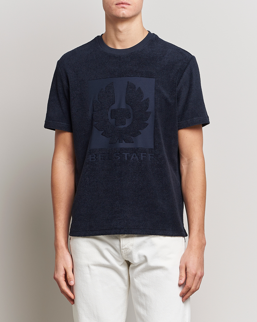 Herre | | Belstaff | Turret Terry Logo T-Shirt Dark Ink