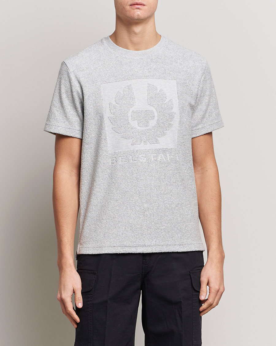 Herre | Terry | Belstaff | Turret Terry Logo T-Shirt Old Silver Heather