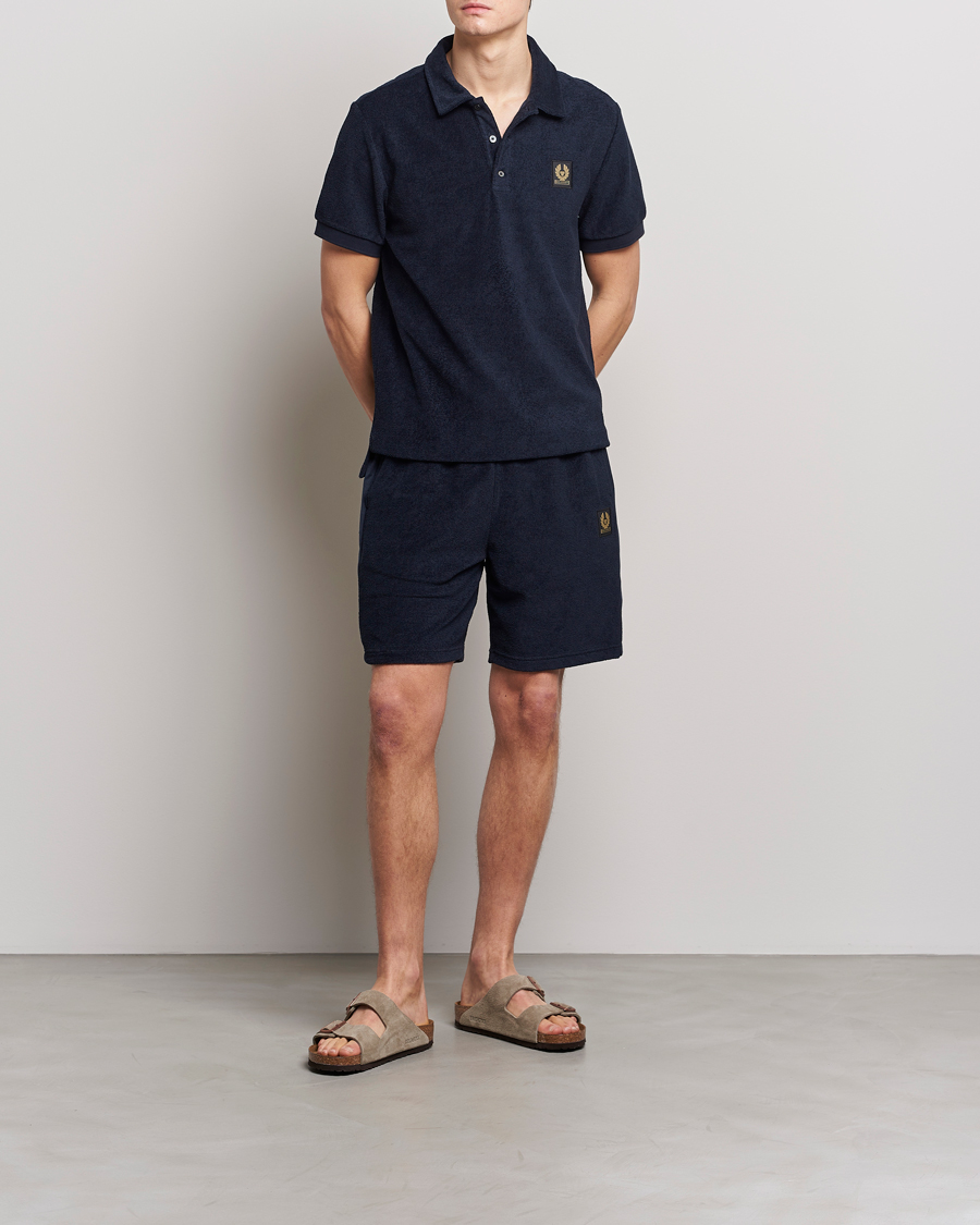 Herre | Shorts | Belstaff | Trawler Terry Shorts Dark Ink