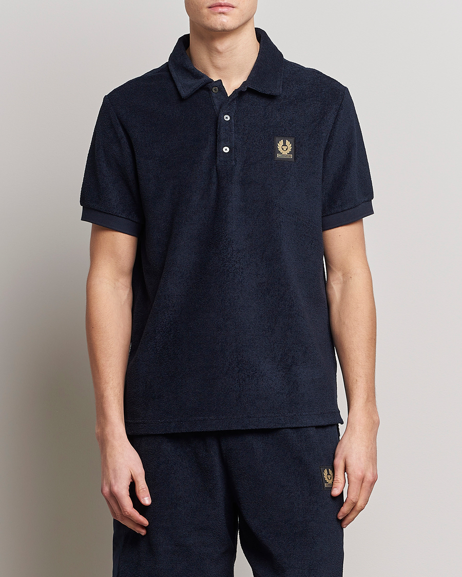 Herre | Terry | Belstaff | Tether Terry Polo Dark Ink