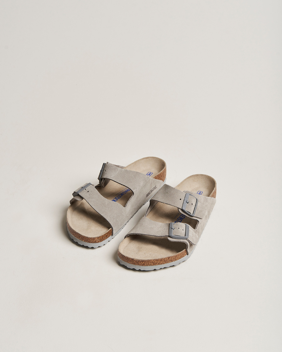 Lige Konserveringsmiddel Ødelæggelse BIRKENSTOCK Arizona Soft Footbed Stone Coin Suede - CareOfCarl.dk