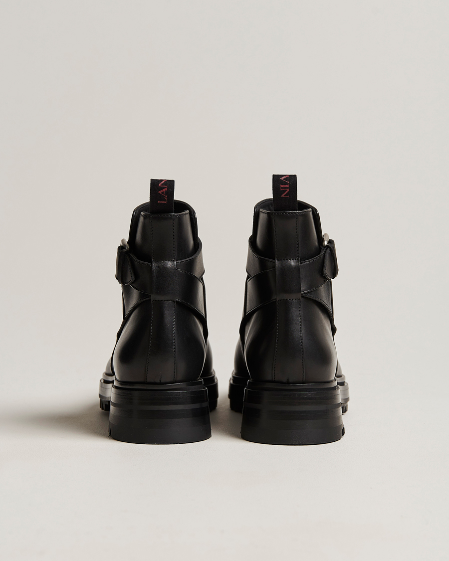 Herre | Lanvin Ankle Boots Black Calf | Lanvin | Ankle Boots Black Calf